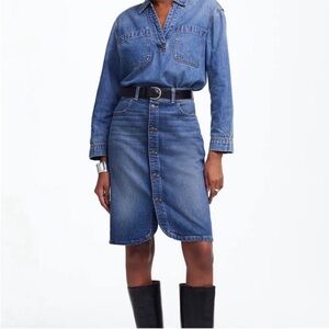 Madewell Denim Button-Down Dress